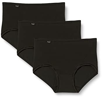 Sloggi sloggi 24/7 Cotton MD3P, Bikini Femme - Lot de 3 - Noir - 52