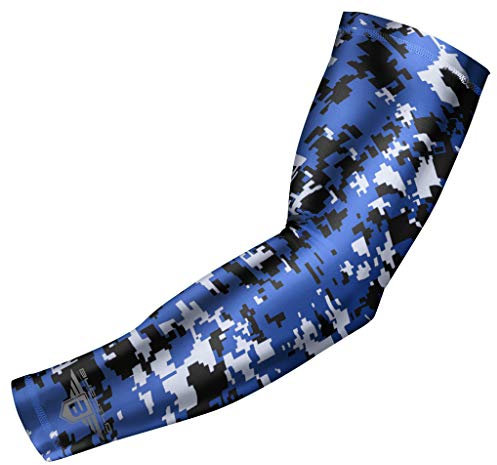 Bucwild Sports B Compression Arm Sleeve - Youth & Adult Sizes - Baseball Football Basketball Sports (1 Arm Sleeve)