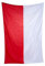 Fahnen Kössinger, Hissfahne im Hochformat, Fahne Bundeshauptstadt Wien, Hissfahne ohne Wappen, hochwertiger Siebdruck, Brillante Farben, rot-weiß, reißfest, 150 x 400 cm, 6,0 m² Fläche