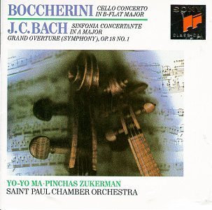 Boccherini: Cello Concerto; J.C. Bach: Sinfionia Concertante by Yo-Yo Ma