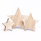 Woods 3er Set Holzstern Esche - Dekoration aus Holz handgefertigt in Bayern I Holzsterne zum hinstellen - gemütliche Advent & Weihnachtsdeko für Fenster & Co I 3x Holzstern groß 20-30 und 40cm