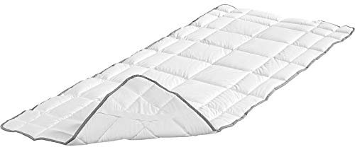 Badenia Trendline Spannauflage Clean Cotton, 180 x 200 cm, weiß, Öko-Tex zertifiziert, produziert nach deutschem Qualitätsstandard