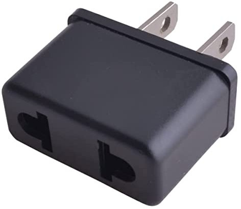 ADAPTATEUR SECTEUR FICHE FRANCAISE vers FICHE AMERICAINE