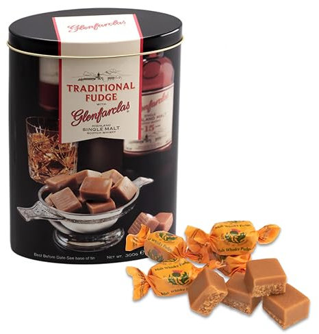 Gardiner´s of Scotland Whisky Fudge Glenfarclas – 250 g – Handgemachte, weiche Whisky-Karamell-Bonbons