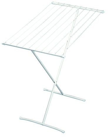 Bo-Camp 6481077 Wäscheständer, Edelstahl, Weiß, 9 m