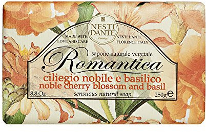 Nesti Dante Seife Romantica (Duft Kirschblüte, feste Seife, Handseife aus natürlichen Inhaltsstoffen, 250 g) 665104
