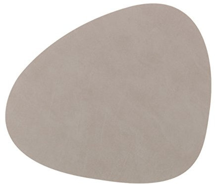 LindDNA 2 Stück Tischset CURVE L Nupo light grey 37x44cm, quality 1,2 mm