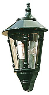 Konstsmide Virgo 569-600 Wandleuchte / B: 24cm T: 15cm H: 44cm / 1x60W / IP23 / lackiertes Aluminium / grün