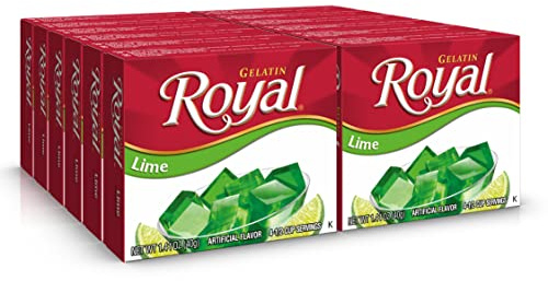Royal Gelatin, Lime, 1.4-Ounce (Pack of 12)