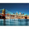 murando Fototapete Brooklyn Bridge 350x270 cm Vlies Tapeten Wandtapete XXL Moderne Wanddeko Design Wand Dekoration Wohnzimmer Schlafzimmer Büro Flur New York Stadt Amerika Brücke