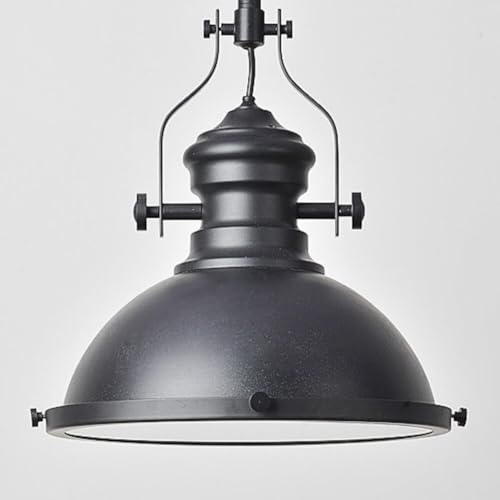 KosiLight - Industrielle Hängeleuchte Schwarz - Neris - Schwarz - - Metall - IP20 - Kompatibel mit A
