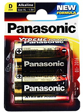 Cd2 Panasonic Pro de alimentación de corriente D pilas alcalinas