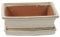 Bonsai Pot with Saucer - Rectangular 25cm - White - Perfect for Bonsai Trees and Succulents