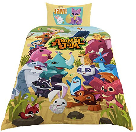 Animal Jam single Duvet Set, multicolour