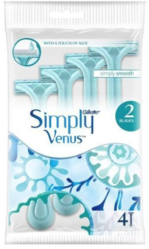 Gillette Simply Venus Einwegrasierer für Damen, 4 Stück