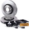 BESTPRICE Bremsenset Vorderachse inkl. Bremsscheiben Belüftet Ø 321 mm + Bremsbeläge vorne + Verschleißkontakt, Kompatibel mit AUDI A6 Allroad C6 (4FH), A6 C6 (4F2) (4F5), A8 D3 (4E2, 4E8)
