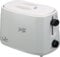Jata TT331 Tostadora con Tapa, Dos Ranuras Extra Anchas, Con selector electrónico de tostado, 6 posiciones, Cuerpo toque frío, Bandeja recogemigas, Centrado automático del pan, 750 W, Blanco