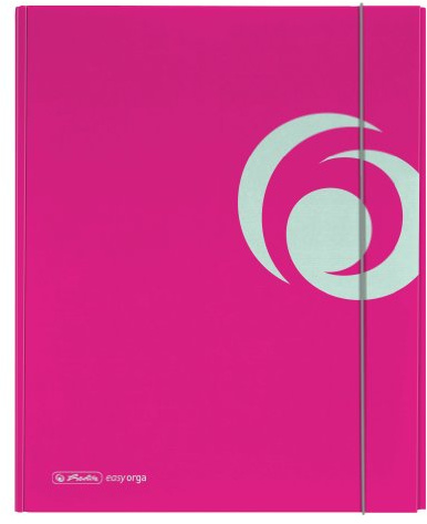 Herlitz Ablagebox, A4, strong mit Gummizug, XL, cool pink