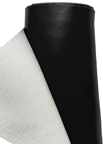 A-Express Kunstleder Lederimitat Wasserdicht Leder Stoff Schneiderei Kleidung Kleid Meterware - Schwarz - 500cm x 140cm