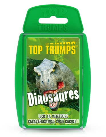 Winning Moves - Top Trumps Dinosaures - Jeux de Cartes - Jeu de Société - Jeu de batailles - Jeu de Voyage - De 2 à 6 Joueurs - A partir de 6 Ans - Version Française