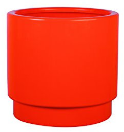 Hobby Flower Basic Plus - Maceta Redonda con Sistema de Auto-riego, 50 x 40 cm, Color Naranja Calabaza