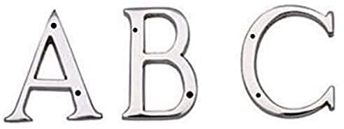 Carlisle Brass NACP Letter Face Fix, Buchstabe A, poliertes Chrom, 53 mm