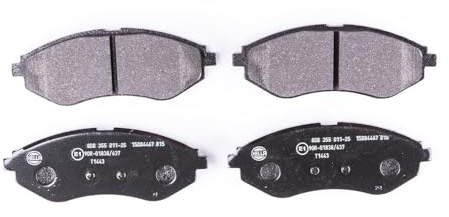 HELLA 8DB 355 011-251 Bremsbeläge - nicht für Verschleißwarnanzeige vorbereitet - T1443 - für u.a. CHEVROLET / DAEWOO / HOLDEN / PROTON