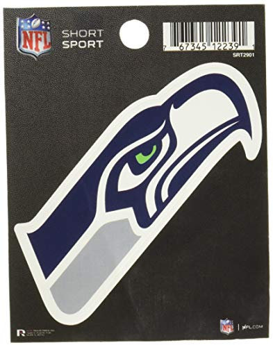 Rico Industries NFL Seattle Seahawks gestanztes Team-Logo, kurzer Sport-Aufkleber