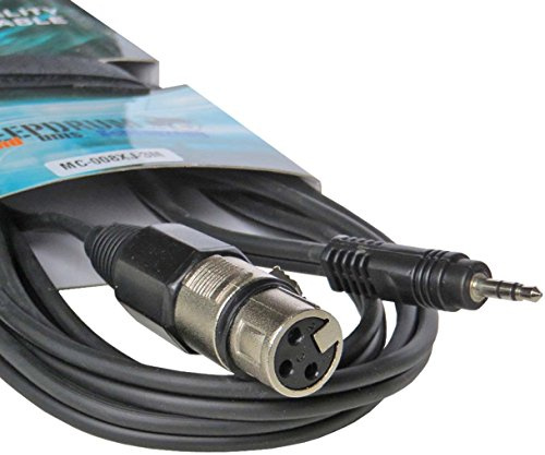Keepdrum MC-008XJ 3 m microphone cable XLR female, 3 mm jack