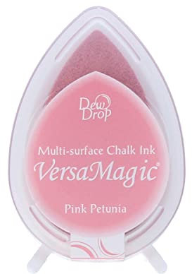 Tsukineko Twin Marker Filzstifte 2 mm Rosa, Pink Petunia-Embossing Fineliner Malstifte-Twinmarker auf Wasserbasis-Brush Pen für Stempeln, Kalligraphie und Mischtechnik, 3,3 x 5 x 2 cm