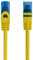 Cable de conexión Ethernet Cat.5e U/UTP transmisión hasta 1Gigabit, 2 Conectores RJ45, Cable de PVC, CCA, AWG 26/7. Ideal para transmisión por Fibra óptica con regi Gigabit/LAN 0.5m, Amarillo