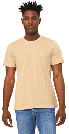 Bella Canvas Unisex Jersey Crew Neck T-Shirt, Sand dune., S