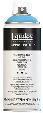 Liquitex 02417 Bombe de peinture aérosol 400 ml Bleu phtalocyanine 7/Nuance Rouge