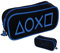 Playstation Federmäppchen mit Reissverschluss (Black & Blue Tech Design) - Offizielles Lizenzprodukt
