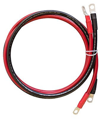 Renogy 5Ft 4AWG Cables for 3/8 in Lugs, 5Ft 4AWG, Connect Battery and Inverter