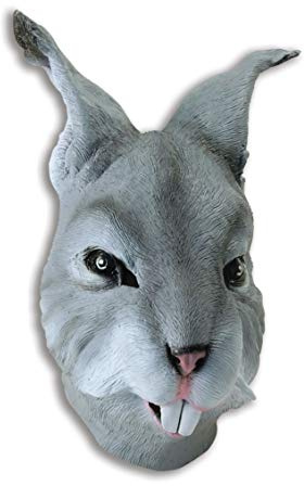 Bristol Novelty BM311 Kaninchen-Überkopf-Maske, Einheitsgröße