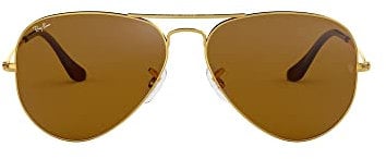 Ray-Ban RB3025 Aviator Occhiali da Sole Unisex Adulto, Oro (Gold 001/33), 55 mm