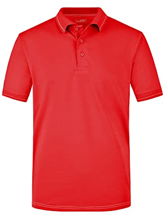 James & Nicholson Herrenpolo Elastic - Sportlich geschnittenes Poloshirt mit Frischeausrüstung
