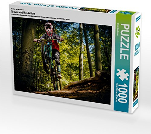 CALVENDO Puzzle Mountainbike Action 1000 Teile Lege-Größe 64 x 48 cm Foto-Puzzle Bild von Dirk Meutzner