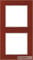 Jung AC 582 GL RT Rahmen Glas 2fach Serie A Creation rot