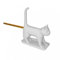 Cat Taille-crayons, motif chat blanc, miaule