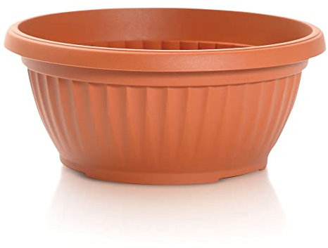 Maceta TERRA 6L., dimensiones (mm) 300x300x130, color Terracota