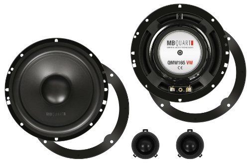 MB Quart QM165 VW passformgenau 16,5 cm Komponenten für das Auto für VW Golf MK4, Passat, Bora, Polo