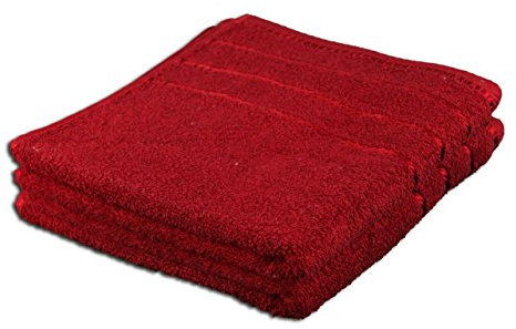 Gözze - Lot de 4 Serviettes, Berlin, 100% Coton, 50 x 100 cm - Bordeaux