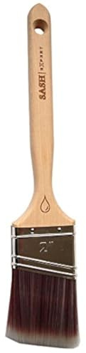 Sash Expert Flat Professional Angled Paint Brush (2) - Angle Sash Synthetic Paint Brushes - Perfect Edge Brush - Precision Angled Cutter Brush