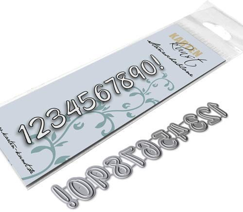 Karten-Kunst Stanzschablone Stanze Die für Big Shot und Co. - Zahlen Nummern 1234567890! 1,4cm hoch