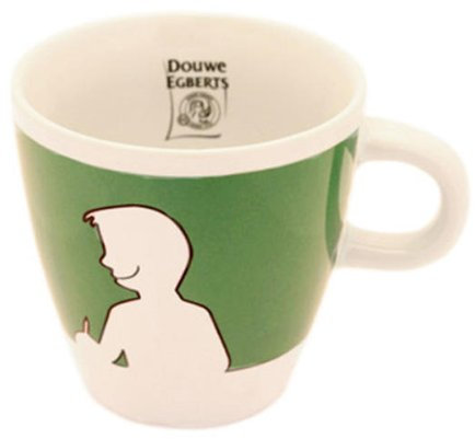 Douwe Egberts Design People, Kaffee Becher, Tee Tasse, Porzellan, Grün, 260 ml