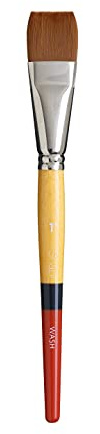 Princeton Snap! PAB96518 Taklon Wash 1 Gold Snap Brush