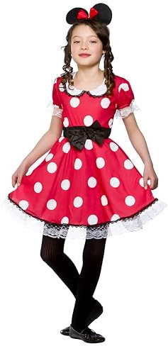 Wicked Costumes - Costume per Halloween o carnevale da Minnie, per bambina