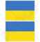 Ukraine Ukrainische Flagge Ukrajina 7,6 cm (75 mm) Bumper Sticker, Aufkleber Vinyl X2